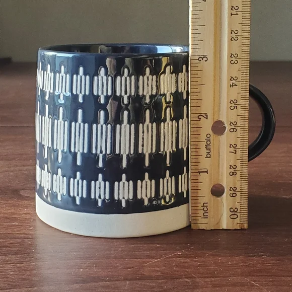 Danica Heirloom Tempo Mug 9oz Midnight Blue  Textured Stoneware Whimsical - Picture 7 of 8